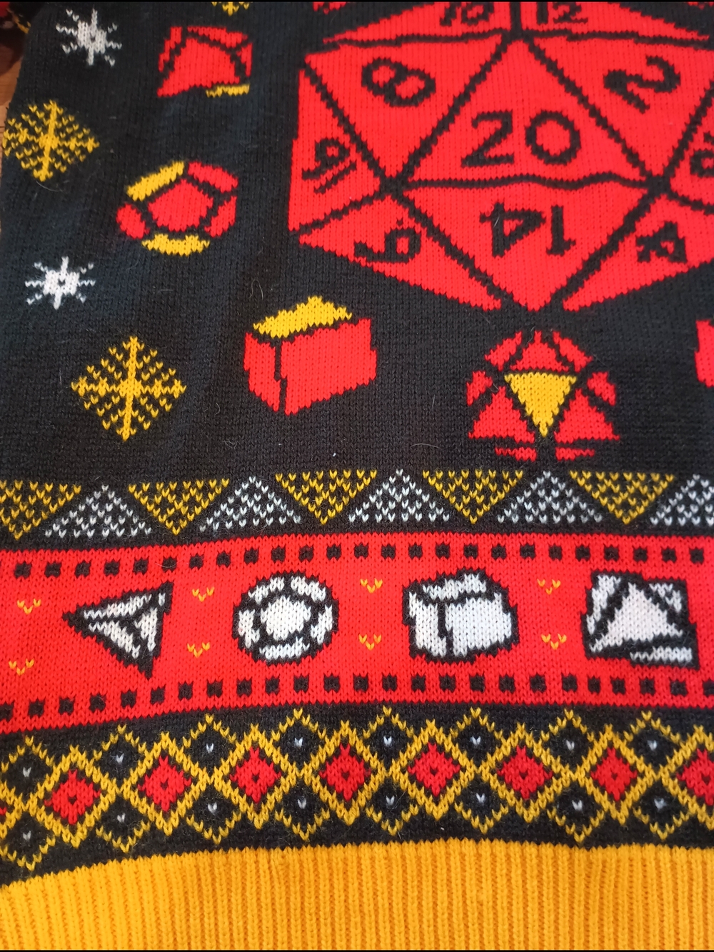Dungeons & Dragons Gaming-Inspired Holiday Crewneck Sweater Size S - Picture 7 of 14